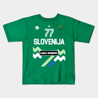 Luka Doncic Slovenia Jersey Fan Design Kids T-Shirt